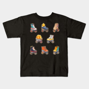 Gold Digger Roller Skates Kids T-Shirt